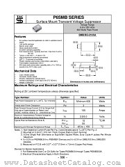 P6SMB9.1A datasheet pdf Taiwan Semiconductor
