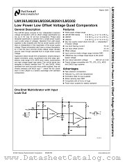 LM339AN datasheet pdf National Semiconductor
