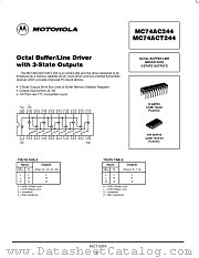 MC74ACT244DTEL datasheet pdf ON Semiconductor
