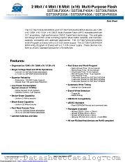 SST39VF800A datasheet pdf Microchip