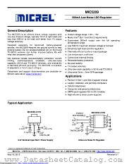 MIC5209 datasheet pdf Microchip