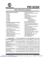 PIC16C65A-10E/TQ datasheet pdf Microchip