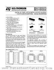 M74HC533F1R datasheet pdf ST Microelectronics