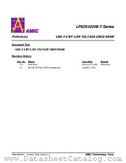LP62S1024B-T SERIES datasheet pdf AMIC Technology