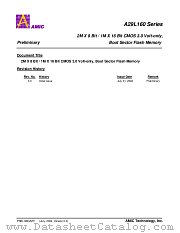 A29L160 SERIES datasheet pdf AMIC Technology