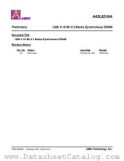 A43L8316A datasheet pdf AMIC Technology