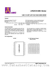 LP62S16128B-I SERIES datasheet pdf AMIC Technology