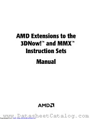 3DNOW AND MMX datasheet pdf Advanced Micro Devices