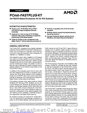 PCNET-FASTPLUS-KT datasheet pdf Advanced Micro Devices