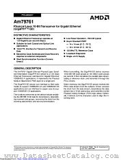 AM79761 datasheet pdf Advanced Micro Devices