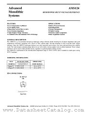 AMS124 datasheet pdf Advanced Monolithic Systems