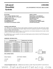 AMS1082 datasheet pdf Advanced Monolithic Systems