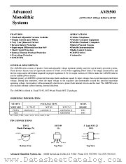 AMS500 datasheet pdf Advanced Monolithic Systems