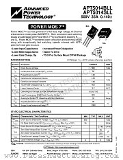 APT5014BLL datasheet pdf Advanced Power Technology