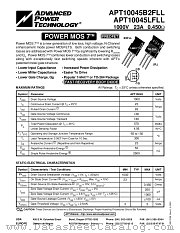 APT10045B2FLL datasheet pdf Advanced Power Technology