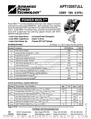 APT12057JLL datasheet pdf Advanced Power Technology