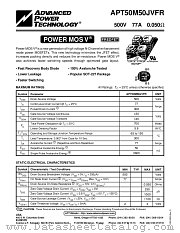 APT50M50JVFR datasheet pdf Advanced Power Technology