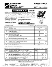 APT6010JFLL datasheet pdf Advanced Power Technology