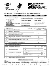 APT15D60B datasheet pdf Advanced Power Technology