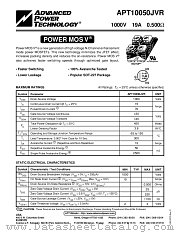 APT10050JVR datasheet pdf Advanced Power Technology