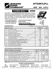 APT60M75JFLL datasheet pdf Advanced Power Technology
