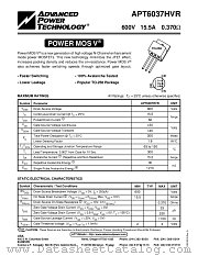 APT6037HVR datasheet pdf Advanced Power Technology