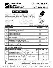 APT20M22B2VR datasheet pdf Advanced Power Technology