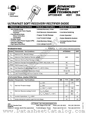 APT30D40H datasheet pdf Advanced Power Technology