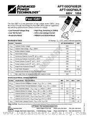 APT100GF60B2R datasheet pdf Advanced Power Technology