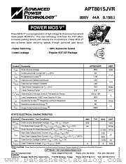 APT8015JVR datasheet pdf Advanced Power Technology