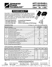 APT1201R4BLL datasheet pdf Advanced Power Technology
