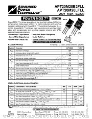 APT20M20LFLL datasheet pdf Advanced Power Technology