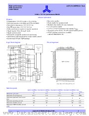 AS7C3128PFS36A datasheet pdf Alliance Semiconductor