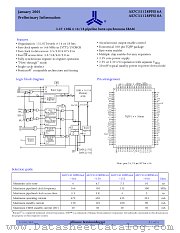 AS7C33128PFS18A datasheet pdf Alliance Semiconductor