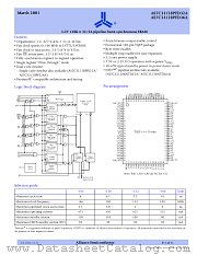 AS7C33128PFD36A datasheet pdf Alliance Semiconductor