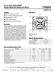50 OHMS 50 OHMS OHMIC ADDED 9-4-92 OHMIC datasheet pdf Alpha Industries Inc