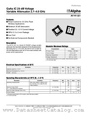 AV141-321 datasheet pdf Alpha Industries Inc