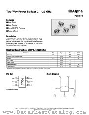 PD22-73 datasheet pdf Alpha Industries Inc