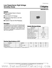 SMS3925-079 datasheet pdf Alpha Industries Inc
