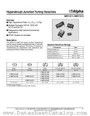 SMV1212-074 datasheet pdf Alpha Industries Inc