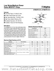 AFM04P3-212 datasheet pdf Alpha Industries Inc