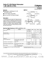 AA260-85 datasheet pdf Alpha Industries Inc