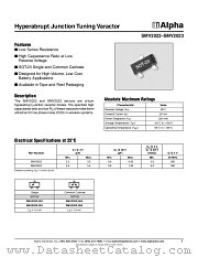 SMV2022-004 datasheet pdf Alpha Industries Inc