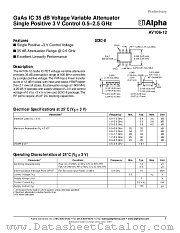 AV106-12 datasheet pdf Alpha Industries Inc