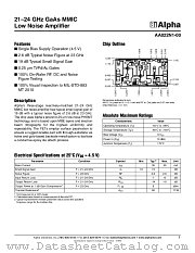 AA022N1-00 datasheet pdf Alpha Industries Inc
