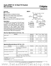 AW002R2-12 datasheet pdf Alpha Industries Inc