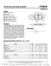AA028N1-99 datasheet pdf Alpha Industries Inc
