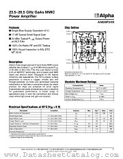 AA026P2-00 datasheet pdf Alpha Industries Inc
