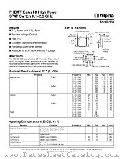 AS166-300 datasheet pdf Alpha Industries Inc