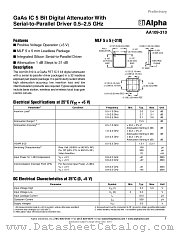 AA109-310 datasheet pdf Alpha Industries Inc